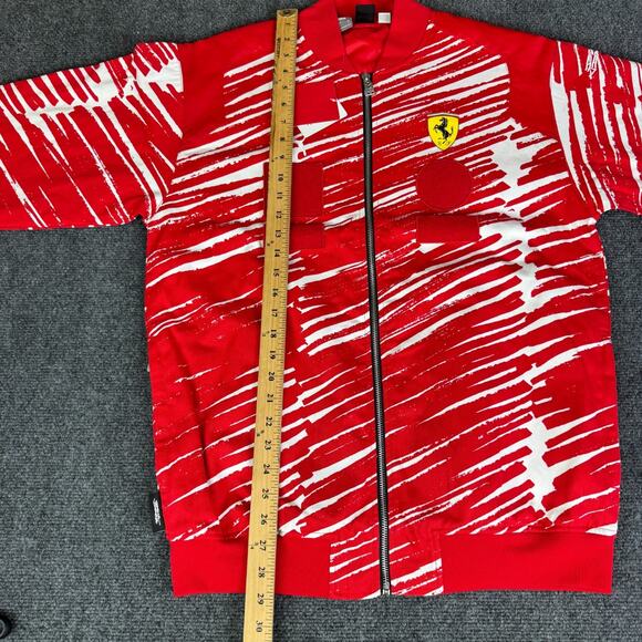 Puma Ferrari x Joshua Vides Race Jacket Mens Small Red White 624932-02 NWT - Picture 5 of 8
